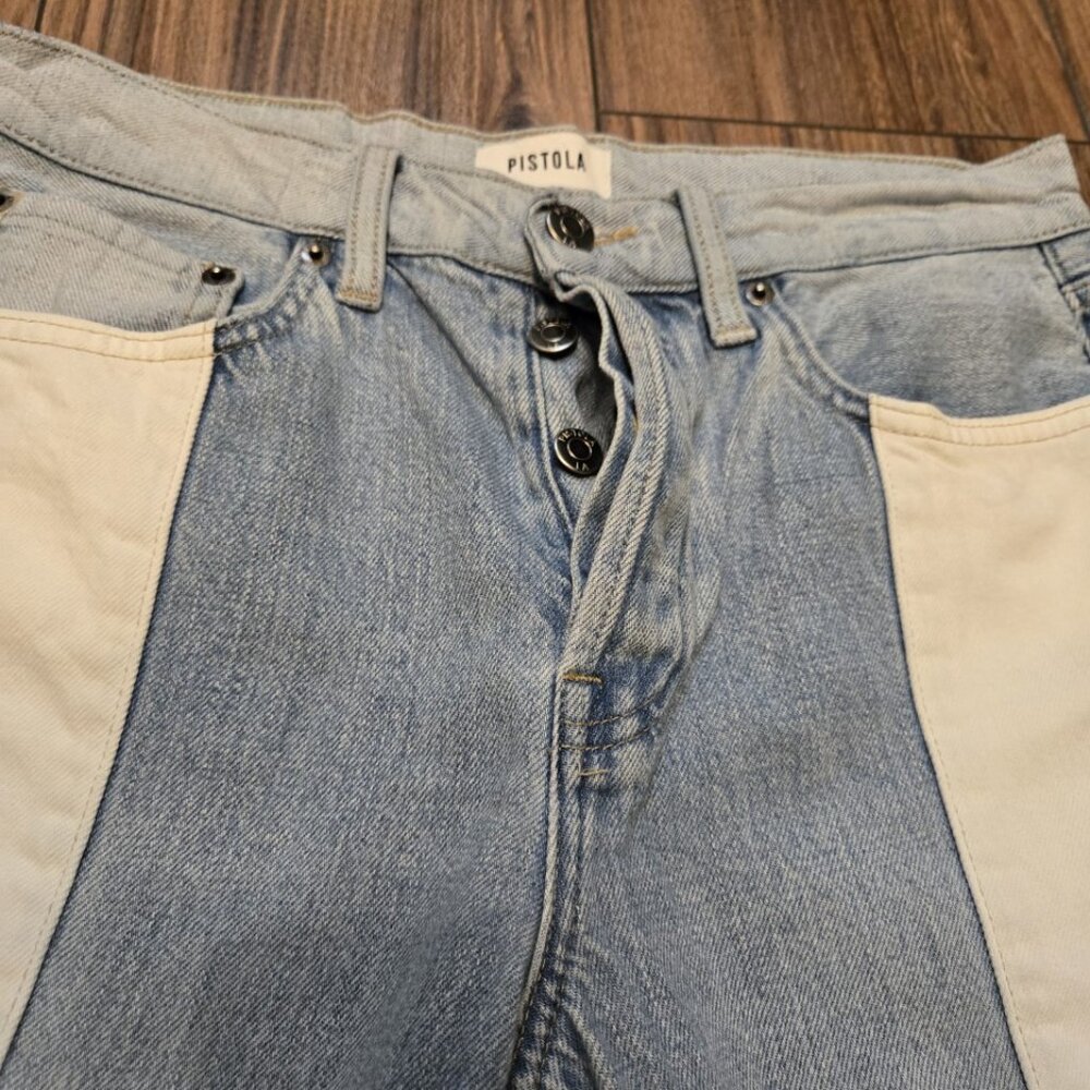 861. Pistola Charlie Color Block High Rise Jeans … - image 6